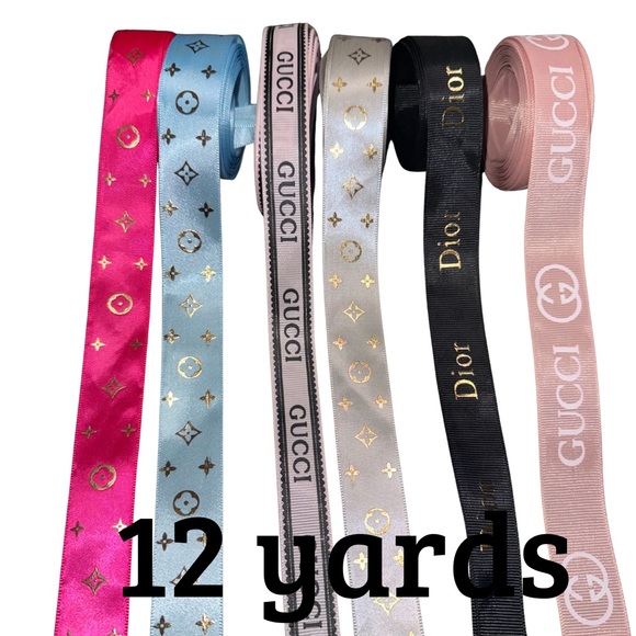 Other - Premium Designer Ribbon Mix – 12 Yards, 1-Inch Craft Ribbon